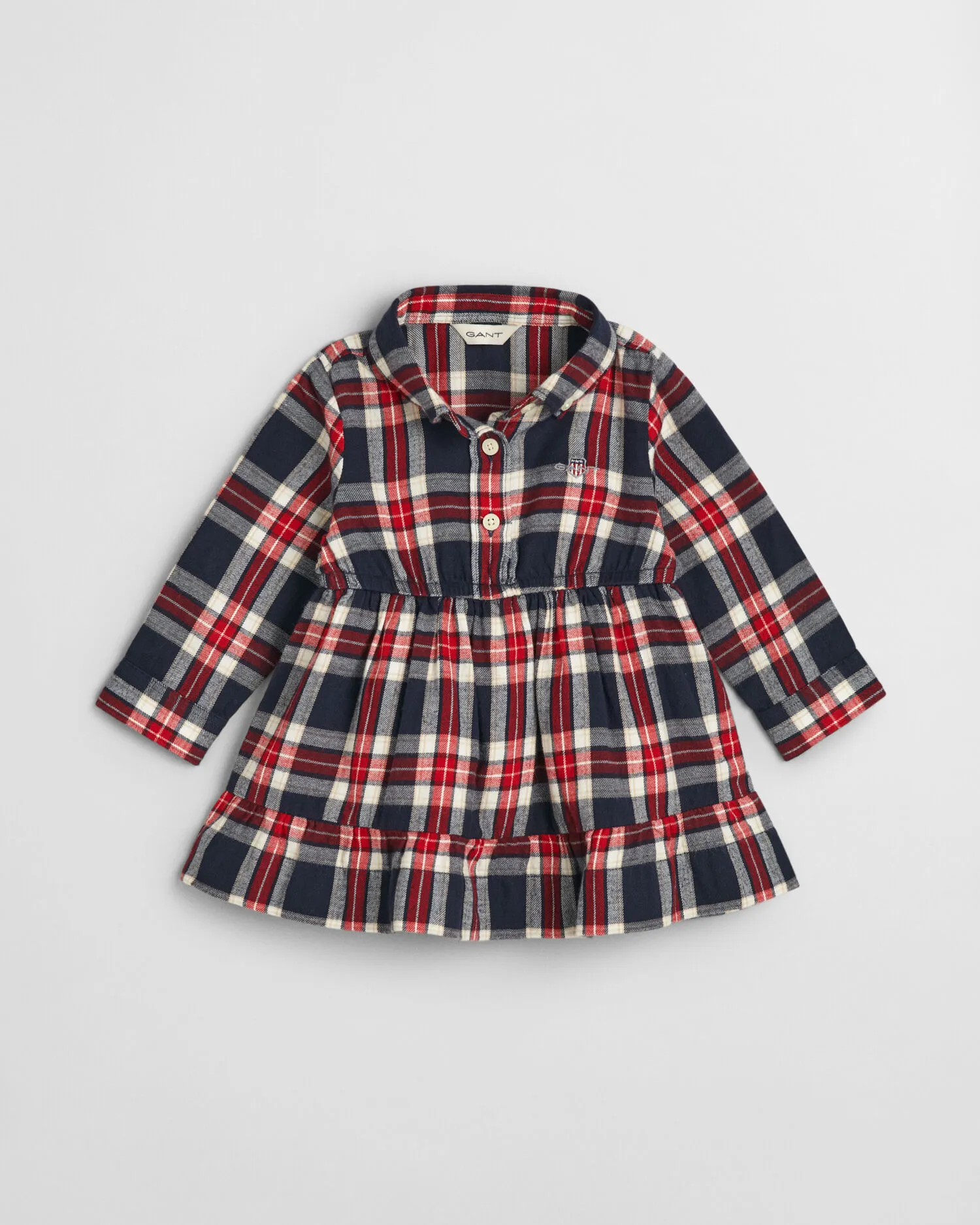 Abito chemisier in flanella a quadri Baby Girls    