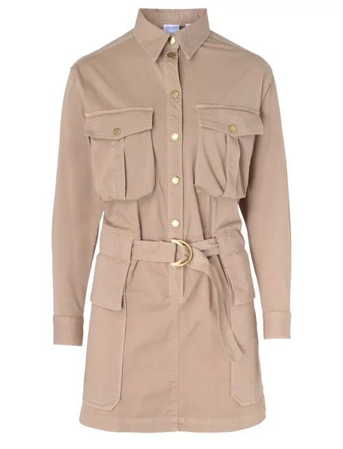 Abito chemisier Twinset Cotilia beige