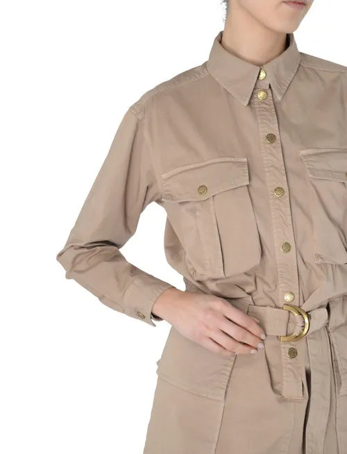 Abito chemisier Twinset Cotilia beige