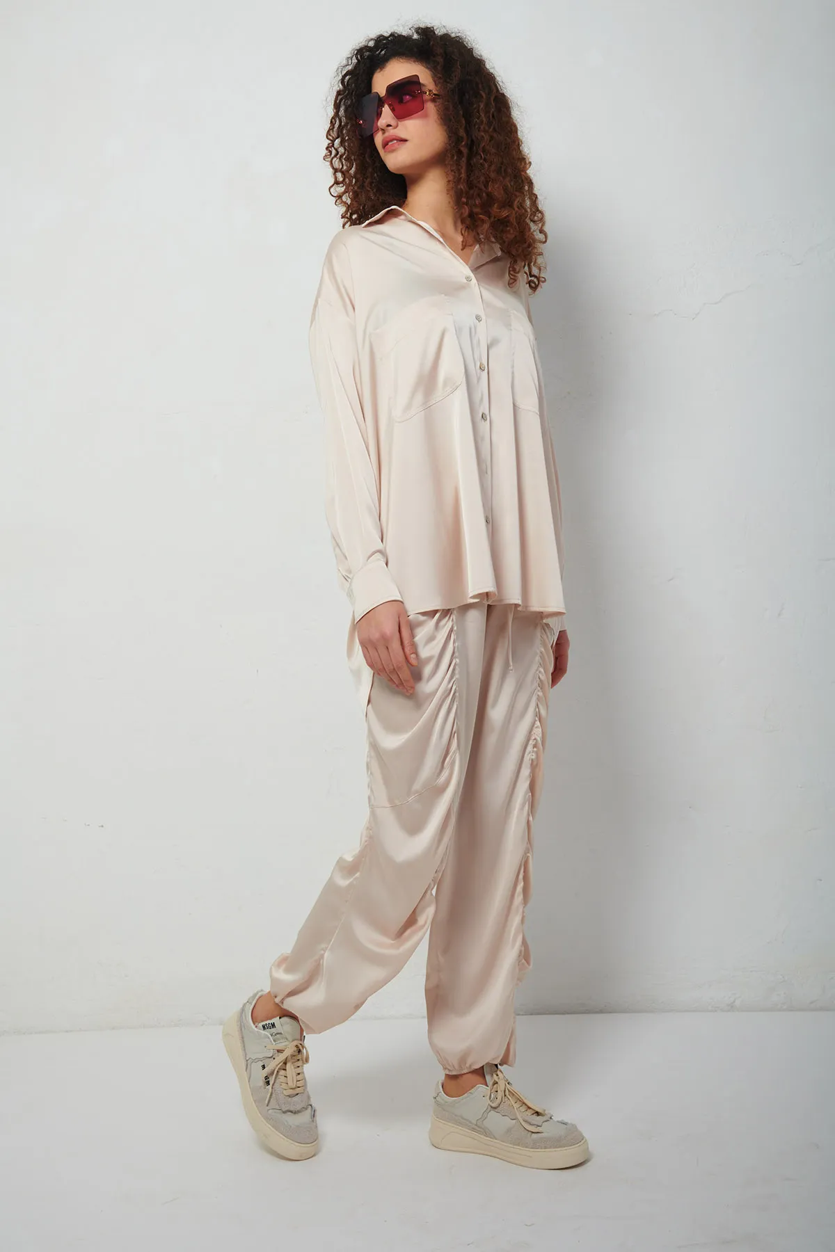 ANIYE BY Pantalone jogging EDA in raso