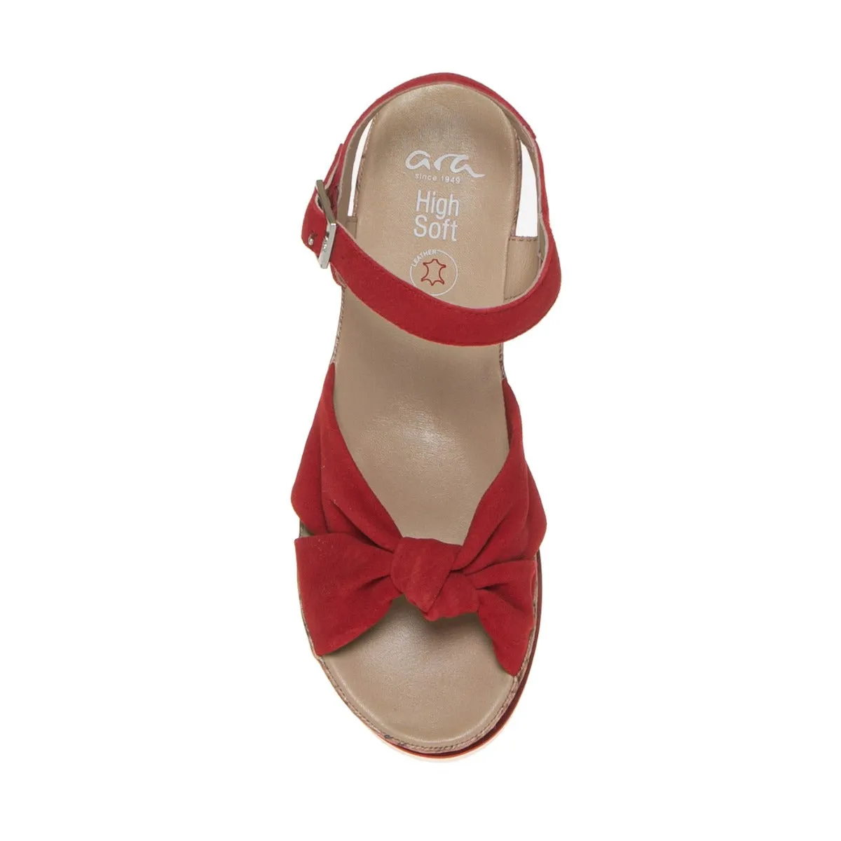 ARA 51101-03 SANDALO ZEPPA FIOCCO ROSSO  