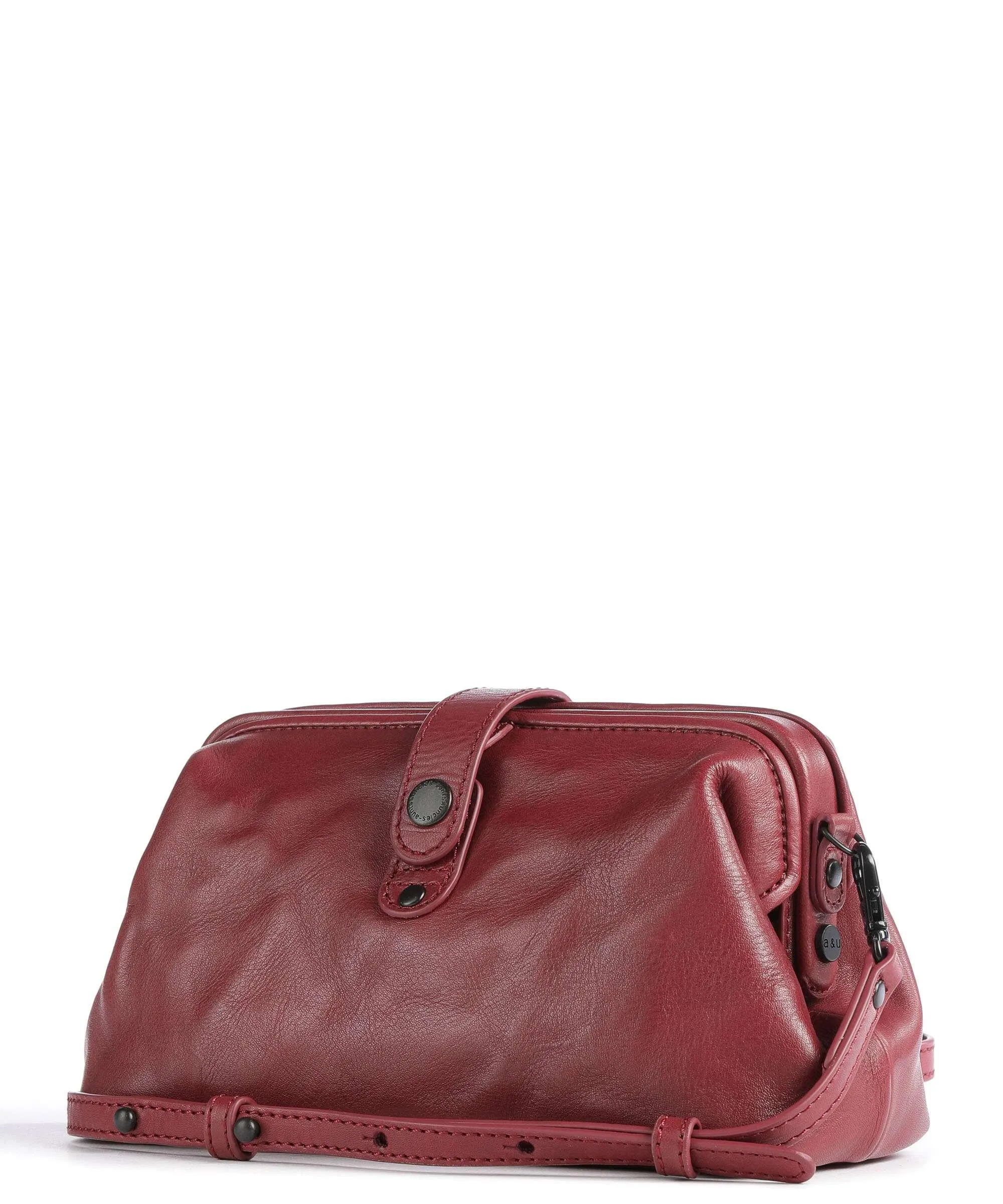  Aunts & Uncles Grandma's Luxury Club Mrs. Eclair Borsa a tracolla pelle di vacchetta grana rosso scuro  