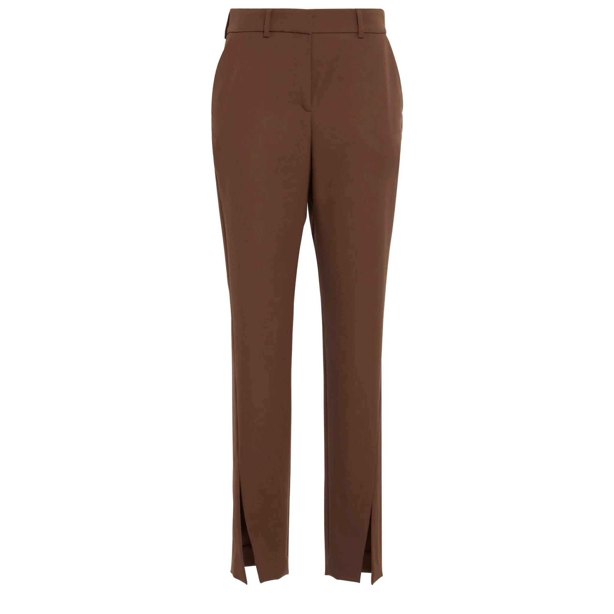 BALMAIN  Pantaloni in lana marroni