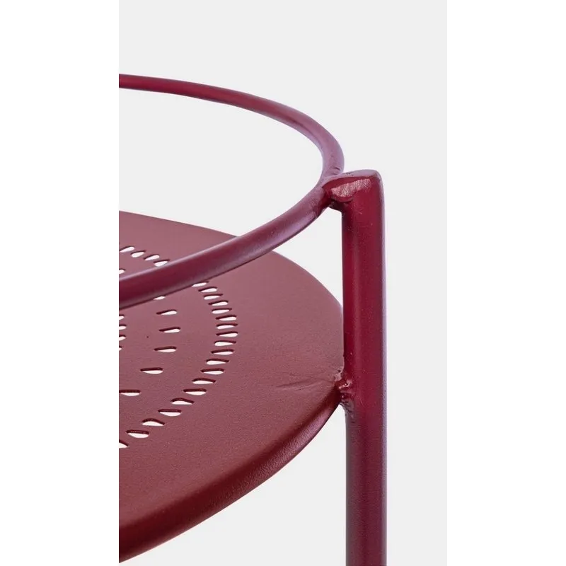 Bizzotto outdoor Carrello con porta bottiglie Burton bordeaux