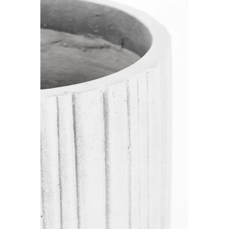 Bizzotto outdoor Set 2 porta vaso halong cil bianco