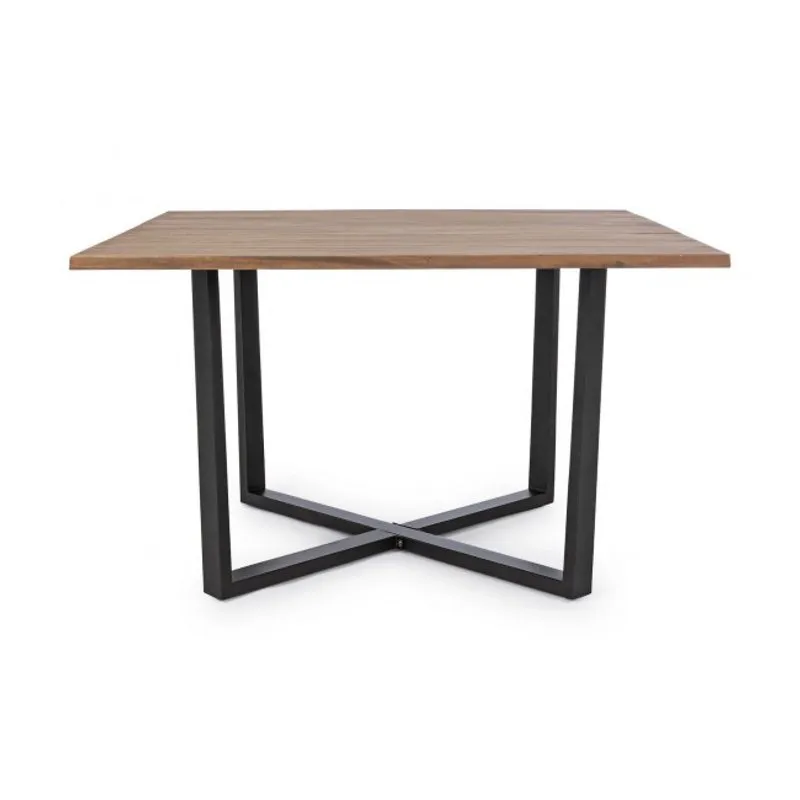 Bizzotto outdoor Tavolo Helsinki antracite-naturale 130x130 - fsc