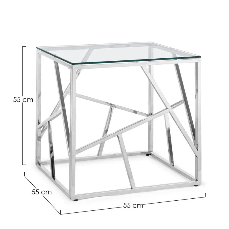 Bizzotto Tavolino Rayan quadrato 55x55