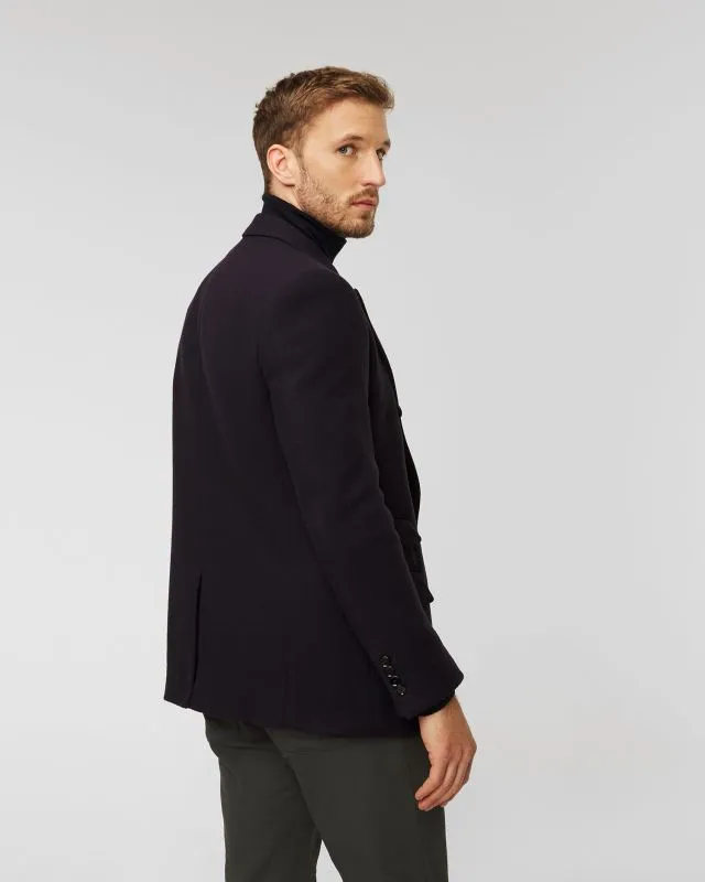 Blazer blu scuro in lana da uomo Dondup Blazer