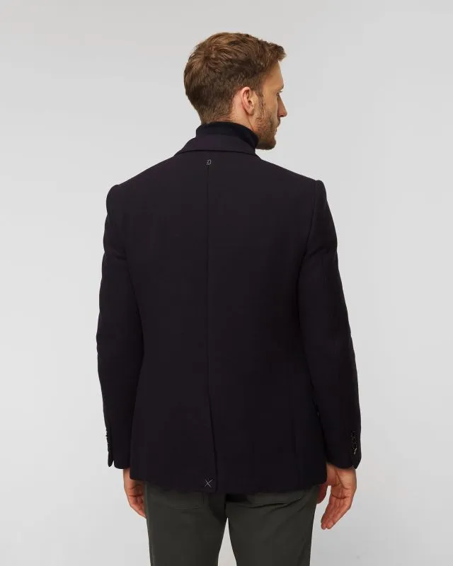 Blazer blu scuro in lana da uomo Dondup Blazer