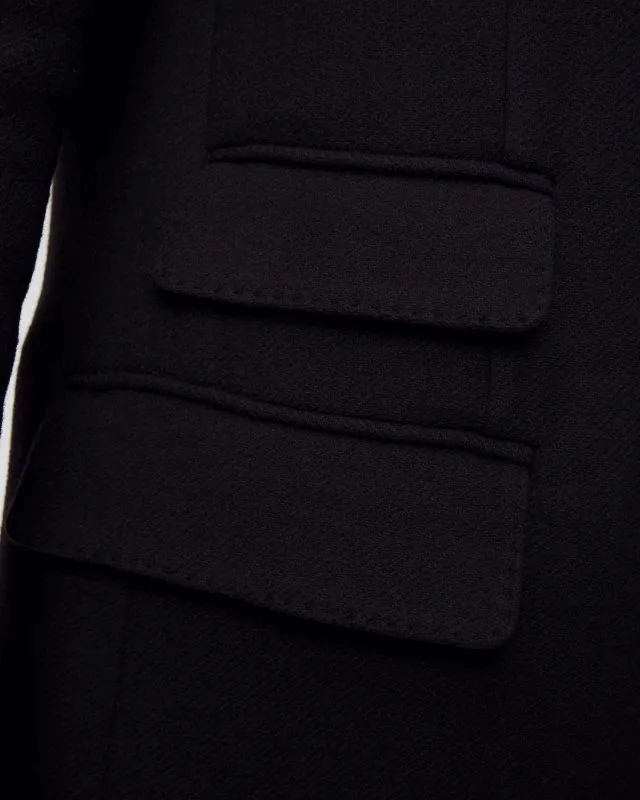 Blazer blu scuro in lana da uomo Dondup Blazer