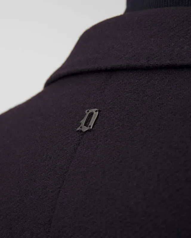 Blazer blu scuro in lana da uomo Dondup Blazer