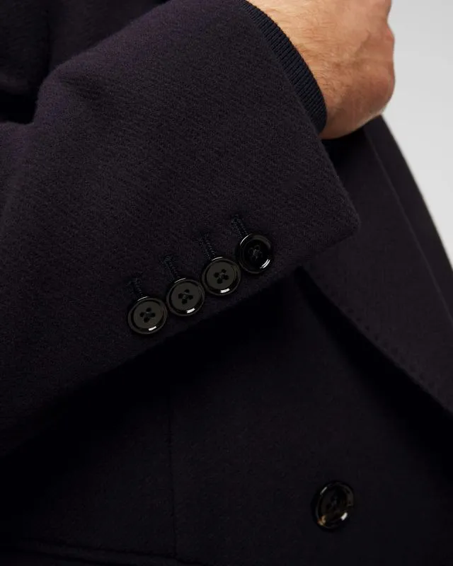 Blazer blu scuro in lana da uomo Dondup Blazer