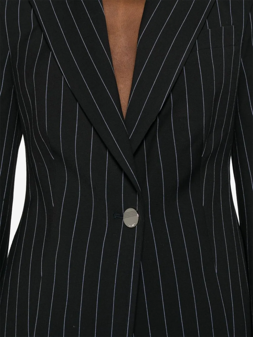 Blazer gessato in blu - donna