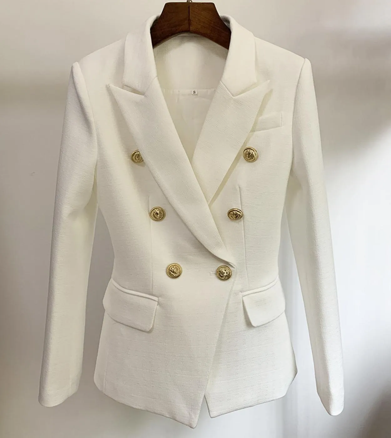 Blazer in lino sottile da donna Blazer in lino azzurro da donna Blazer in cotone da donna