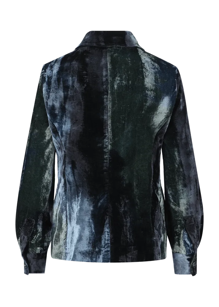 Blazer in velluto con colletto alla Peter Pan Lurita    