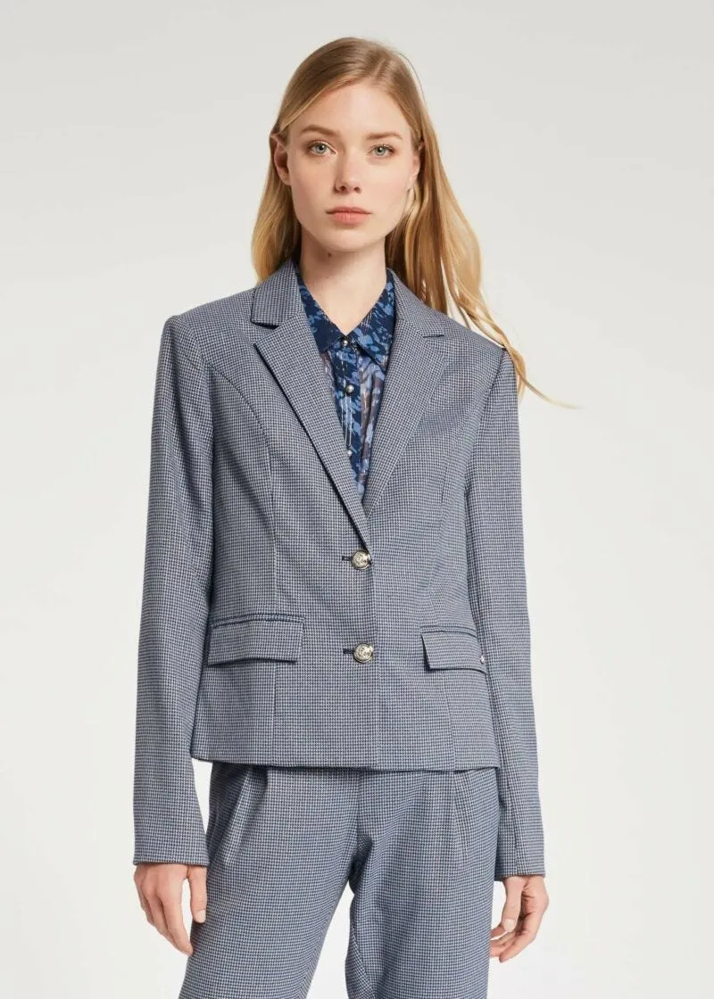 Blazer in viscosa stretch