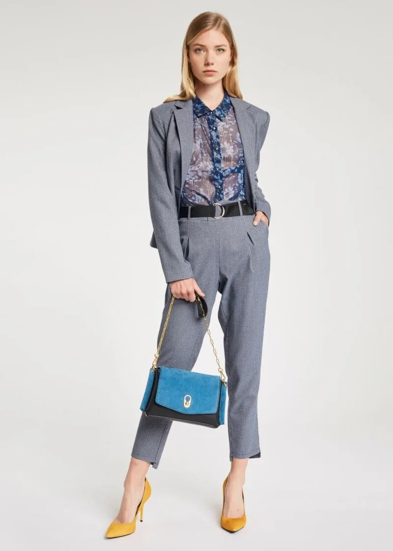 Blazer in viscosa stretch