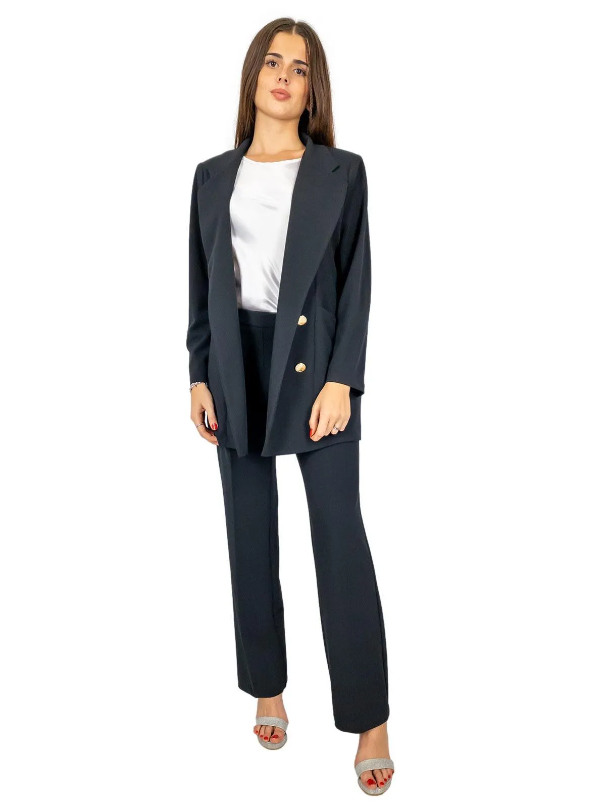 blazer nero donna