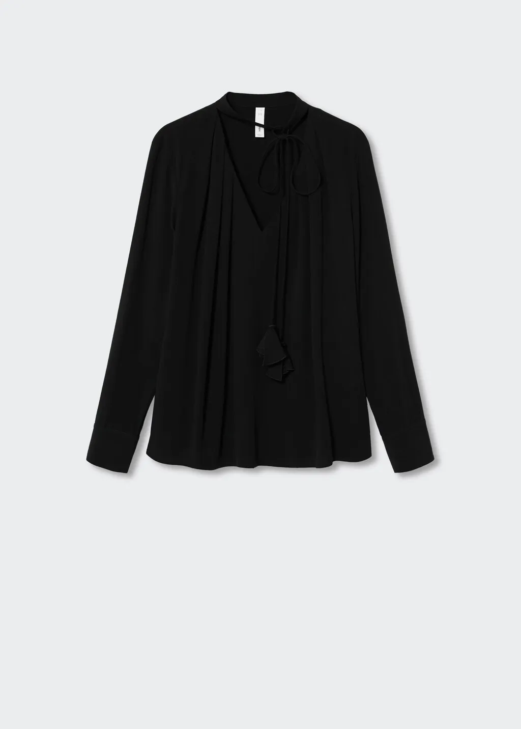 Blusa fiocco collo