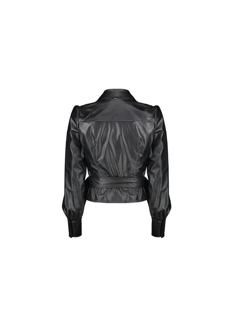 Blusa in simil pelle