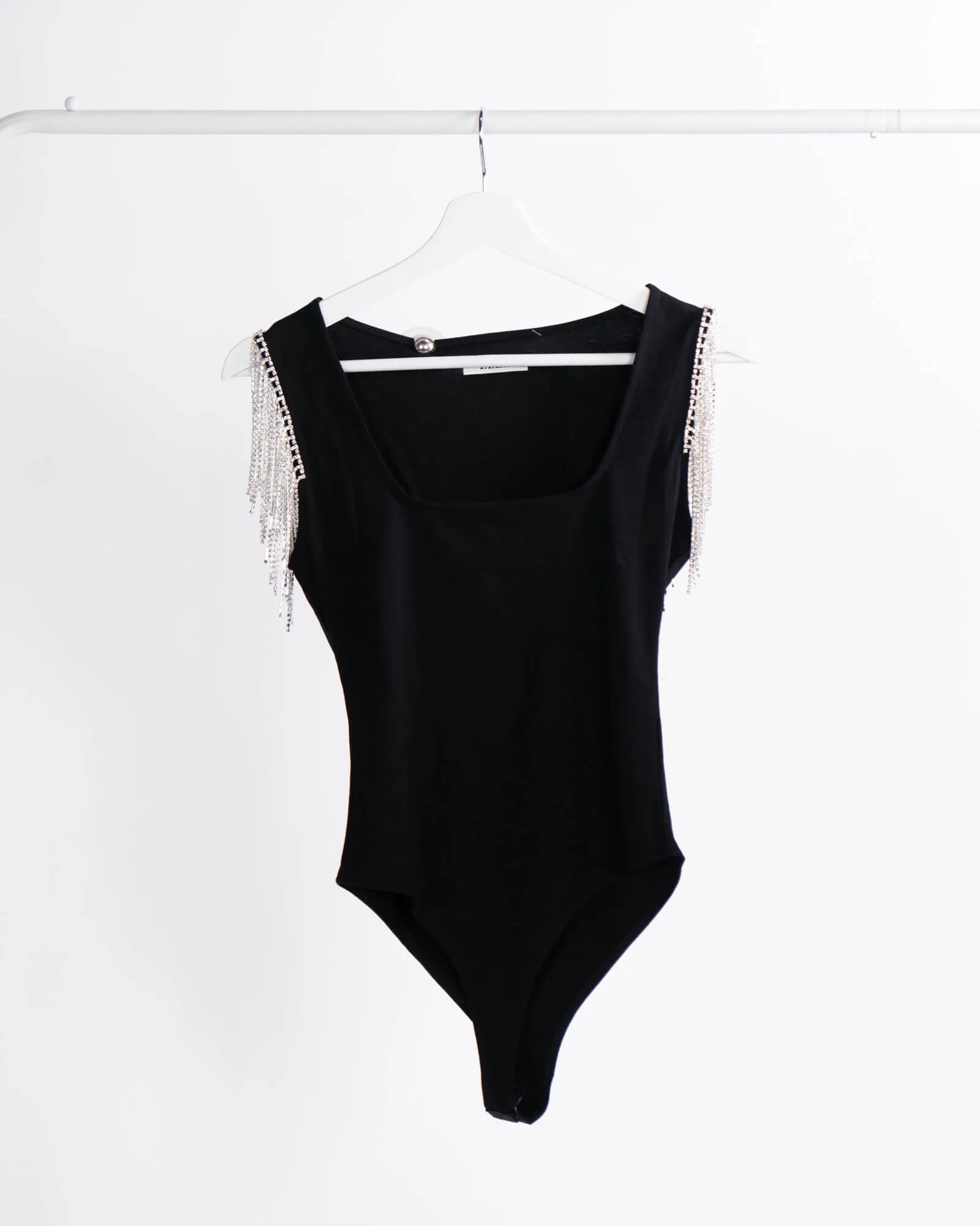 Body con strass al giro