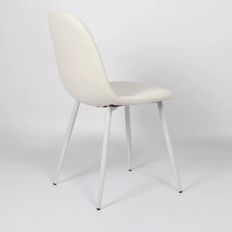 Braid Det 4 sedie in velluto Aken, bianco