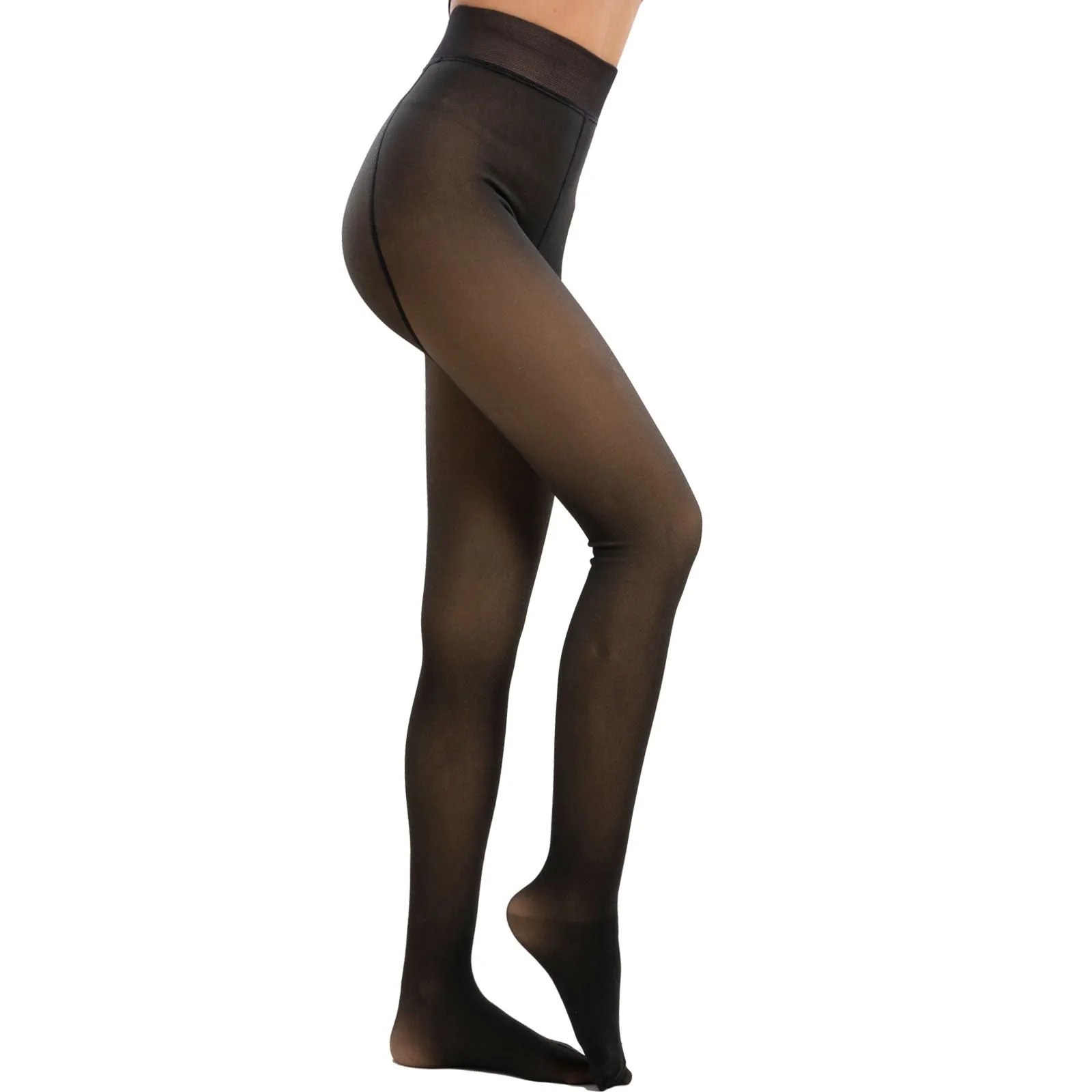 Calze Termiche Pelliccia Collant Effetto Nudo Be-7713