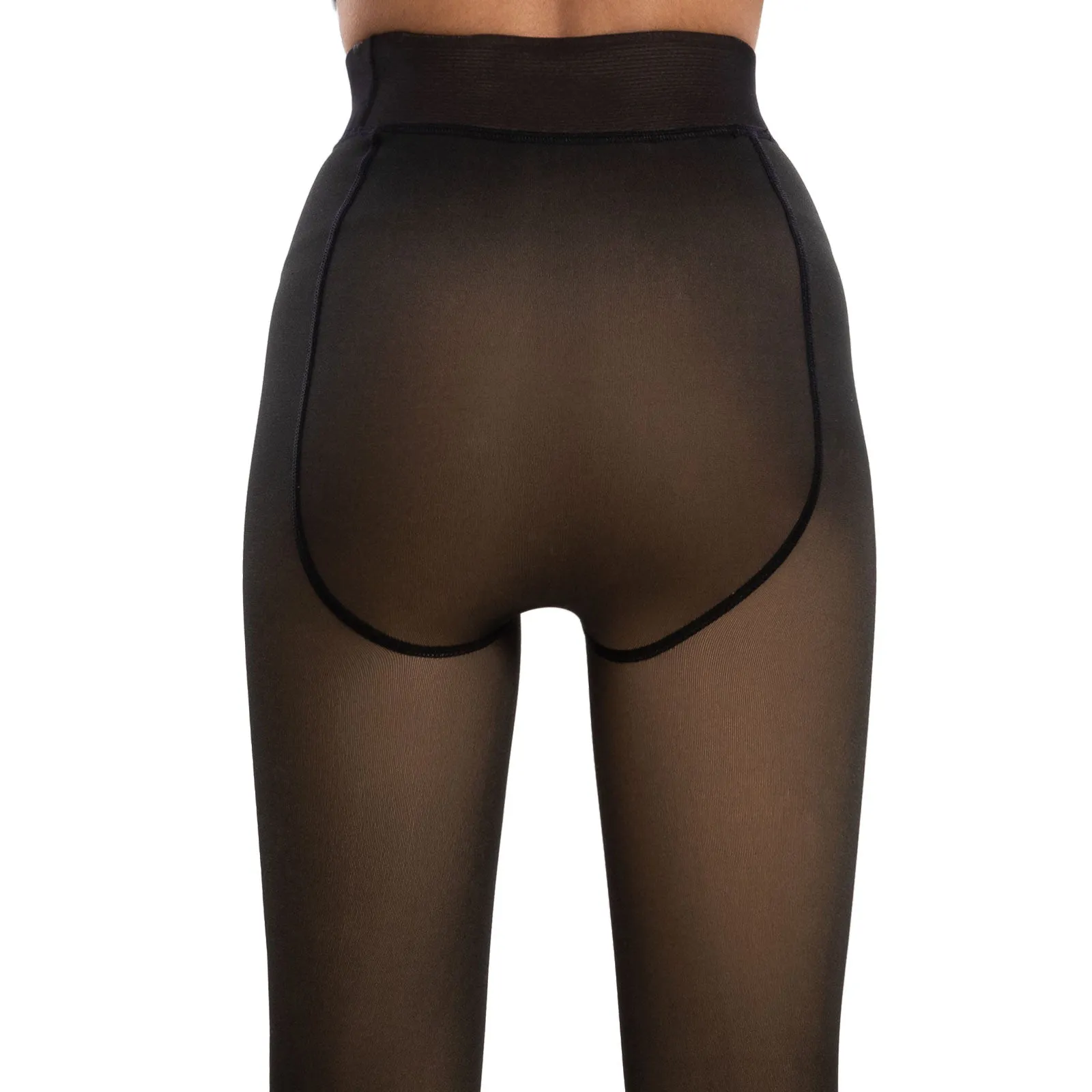 Calze Termiche Pelliccia Collant Effetto Nudo Be-7713