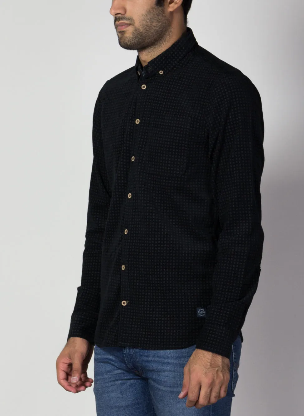 camicia fantasia velluto