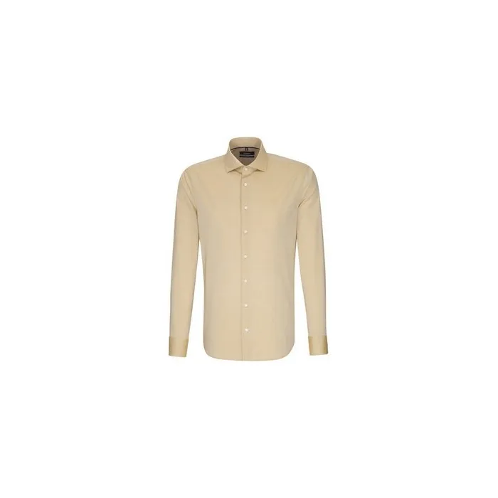 Camicia seidensticker adattata al beige/marrone