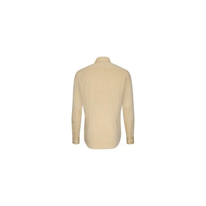Camicia seidensticker adattata al beige/marrone