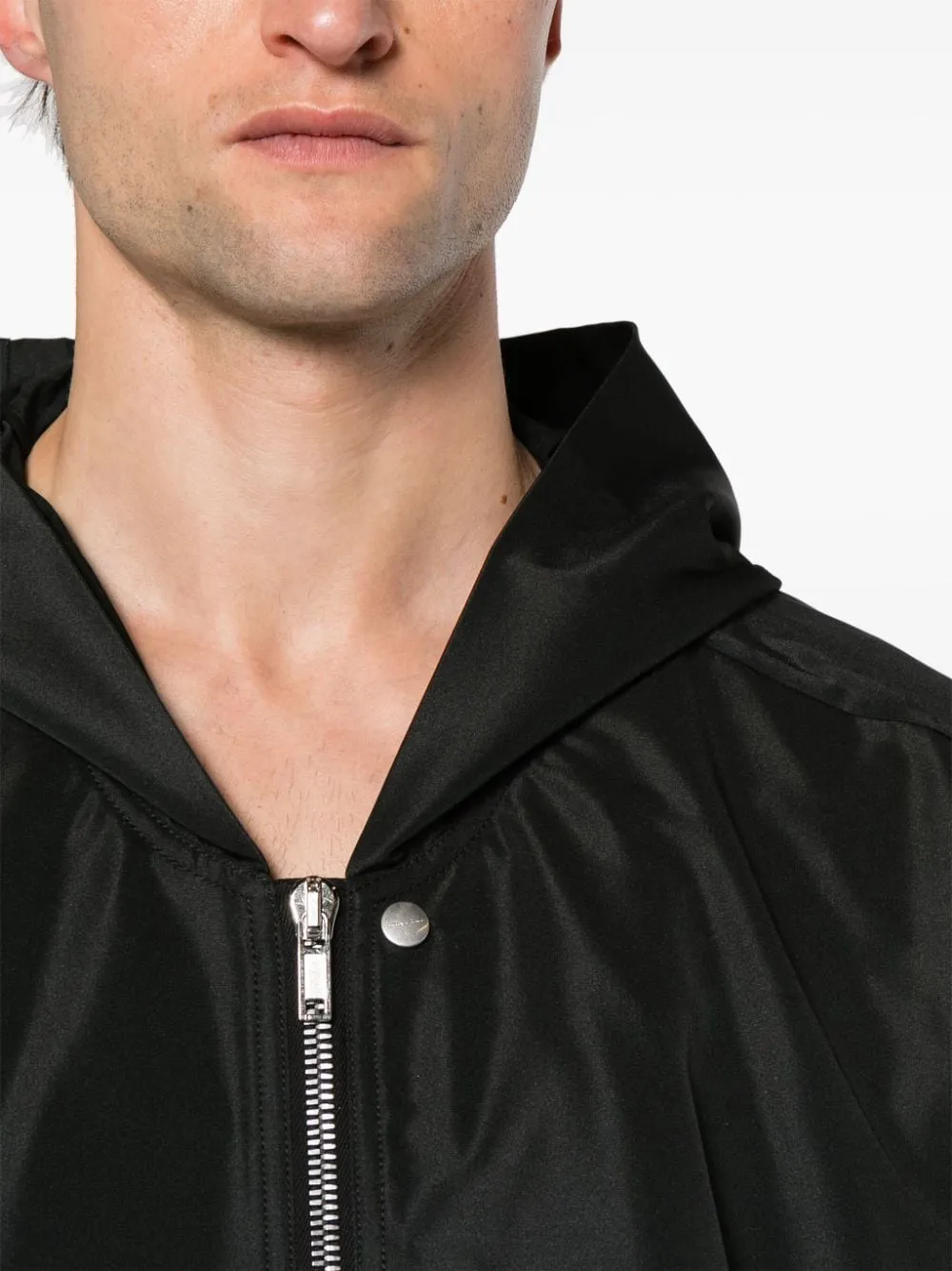 Cappotto con cappuccio Jumbo Peter in nero - uomo