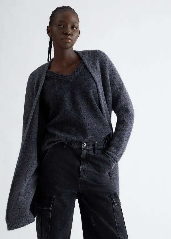 Cardigan in misto lana e alpaca liu jo