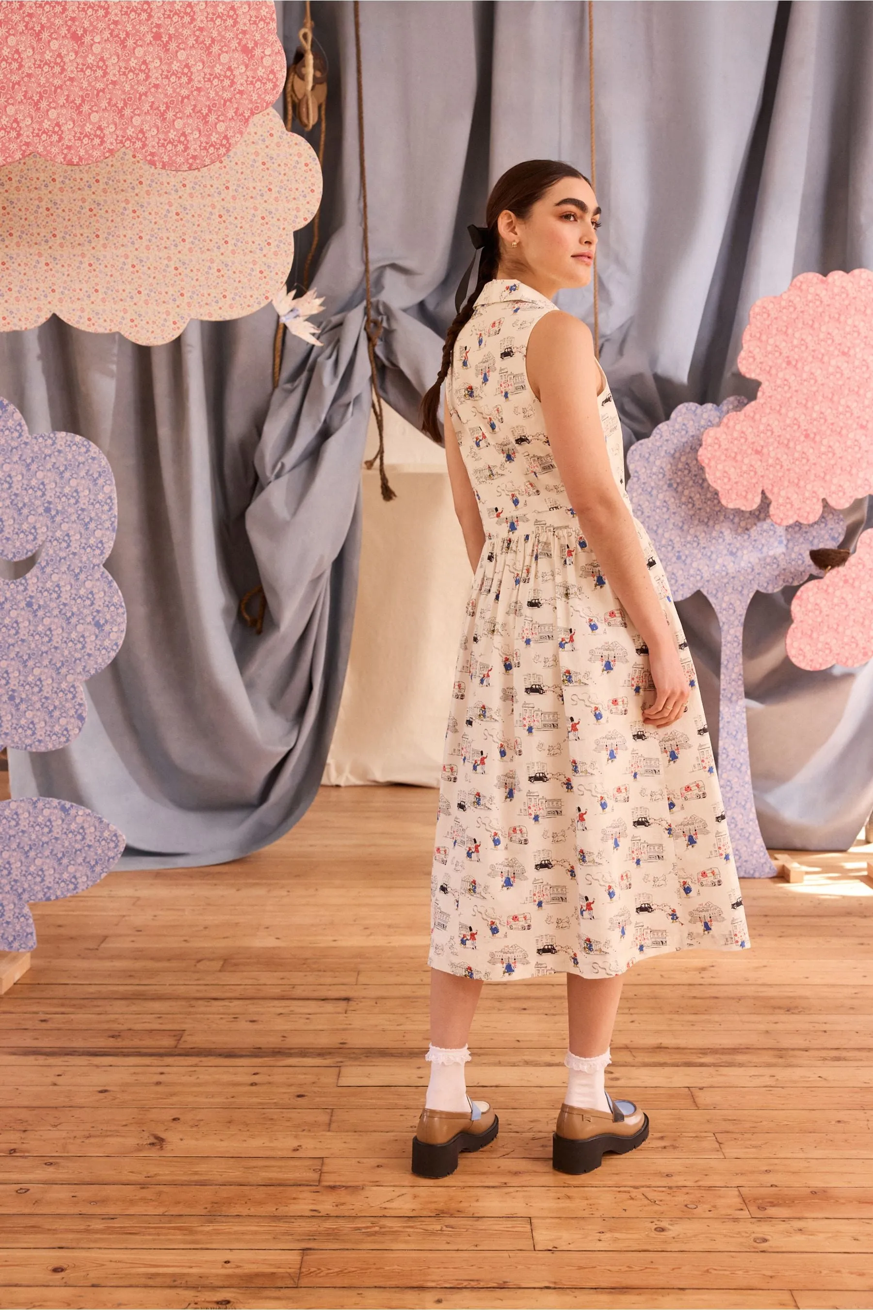 Cath Kidston - Paddington - Abito chemisier con orso