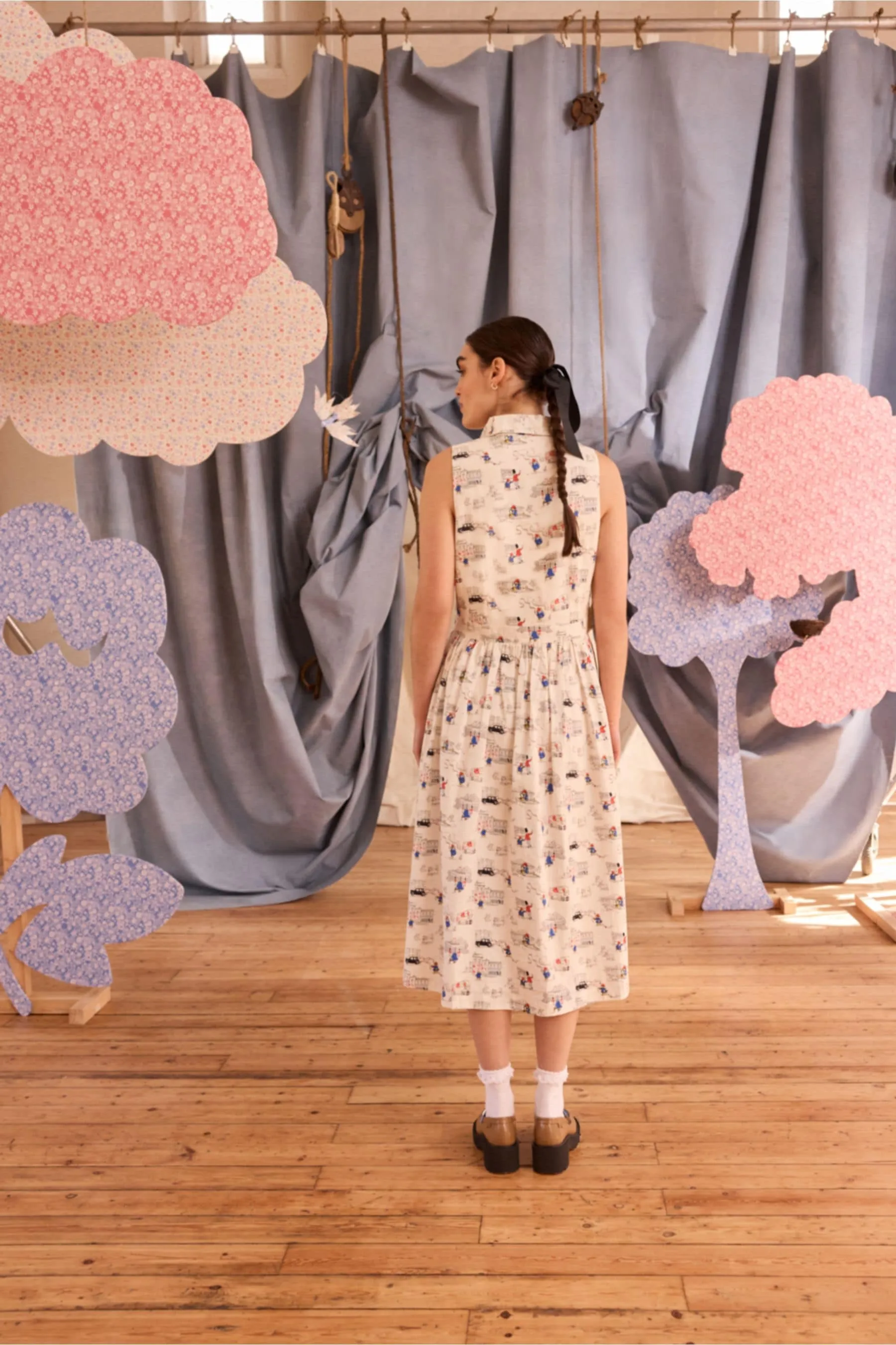 Cath Kidston - Paddington - Abito chemisier con orso