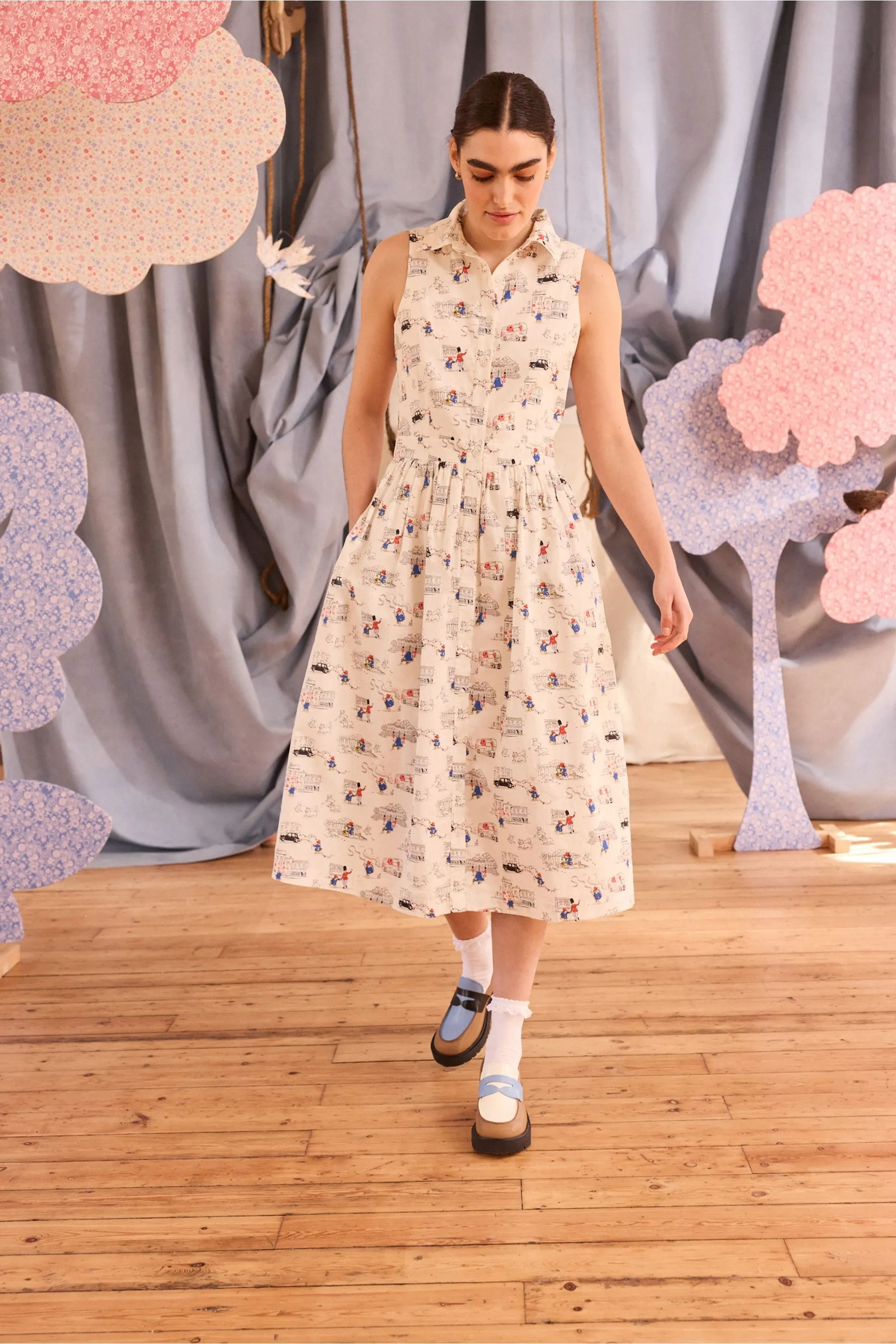 Cath Kidston - Paddington - Abito chemisier con orso