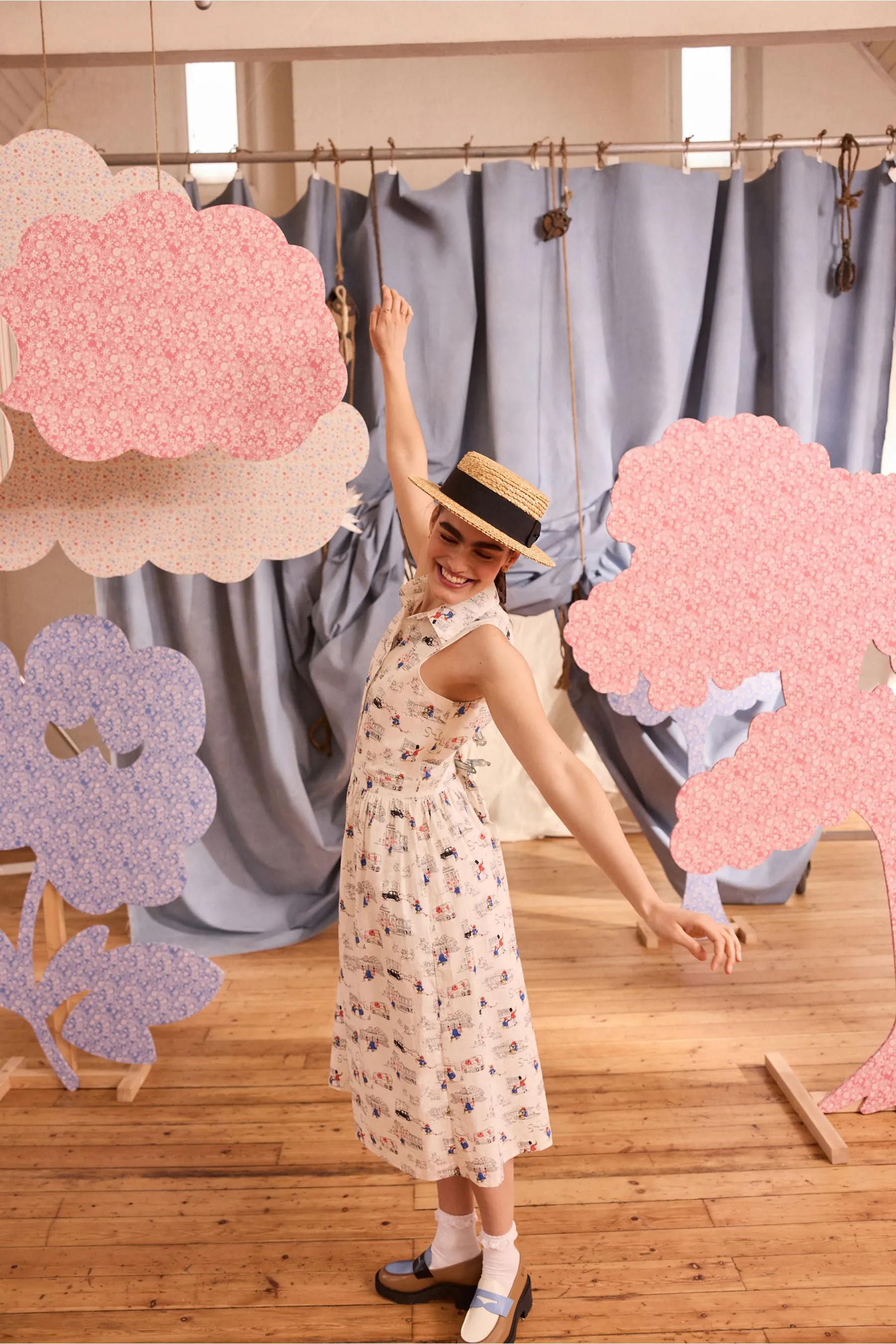 Cath Kidston - Paddington - Abito chemisier con orso