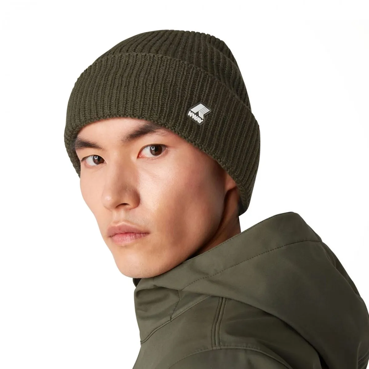 Cuffia Brice Cardigan Stitch Green Blackish