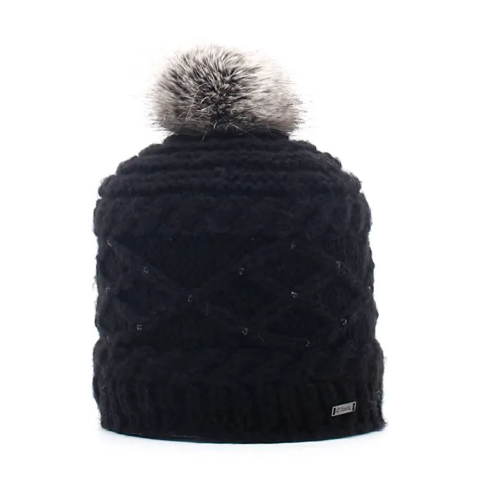 CUFFIA DONNA CLAIRE BEANIE BLACK BLACK