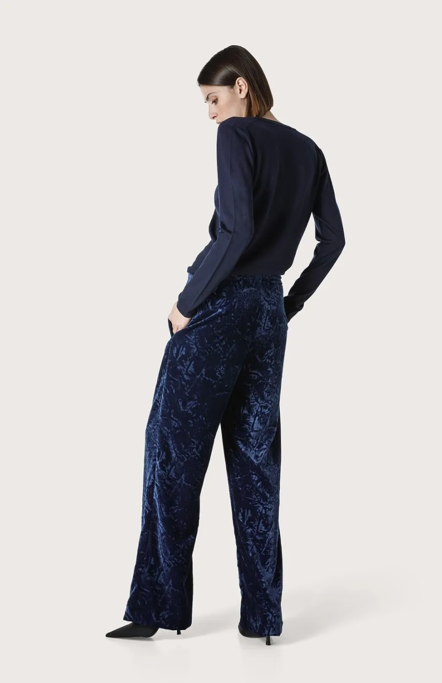 Donna Seventy Venezia  | Pantalone In Velluto Liscio Crush