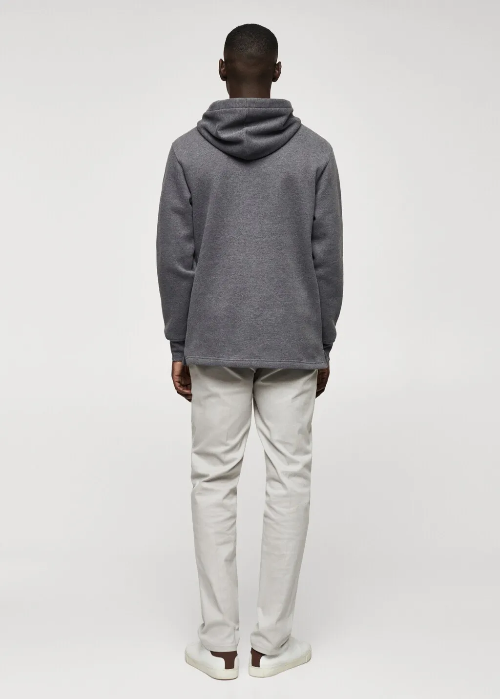 Felpa cappuccio zip