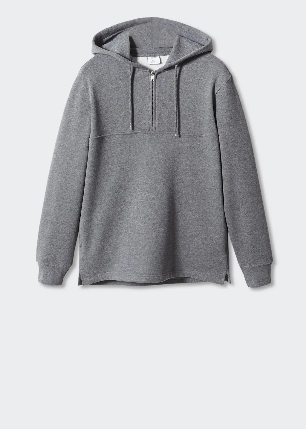Felpa cappuccio zip