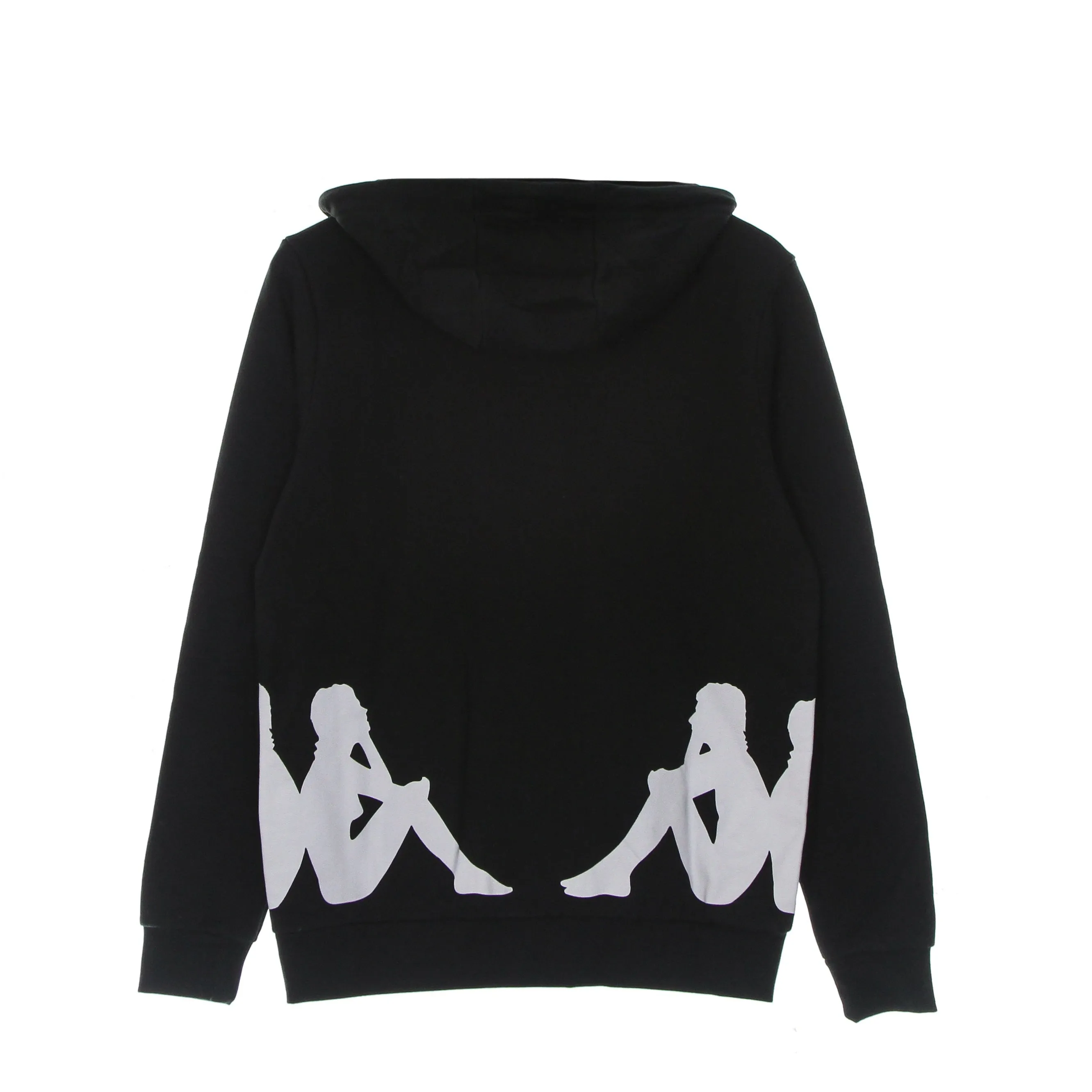 Felpa Leggera Cappuccio Uomo Authentic Fin Black/white