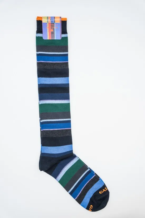 GALLO SPA CALZINO LUNGO RIGHE MULTICOLOR AP103413
