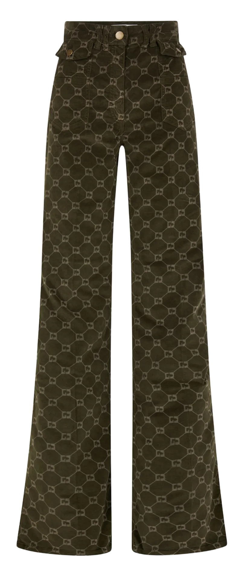  GERARD DAREL   ANNA - Pantaloni flare in misto cotone | Verde