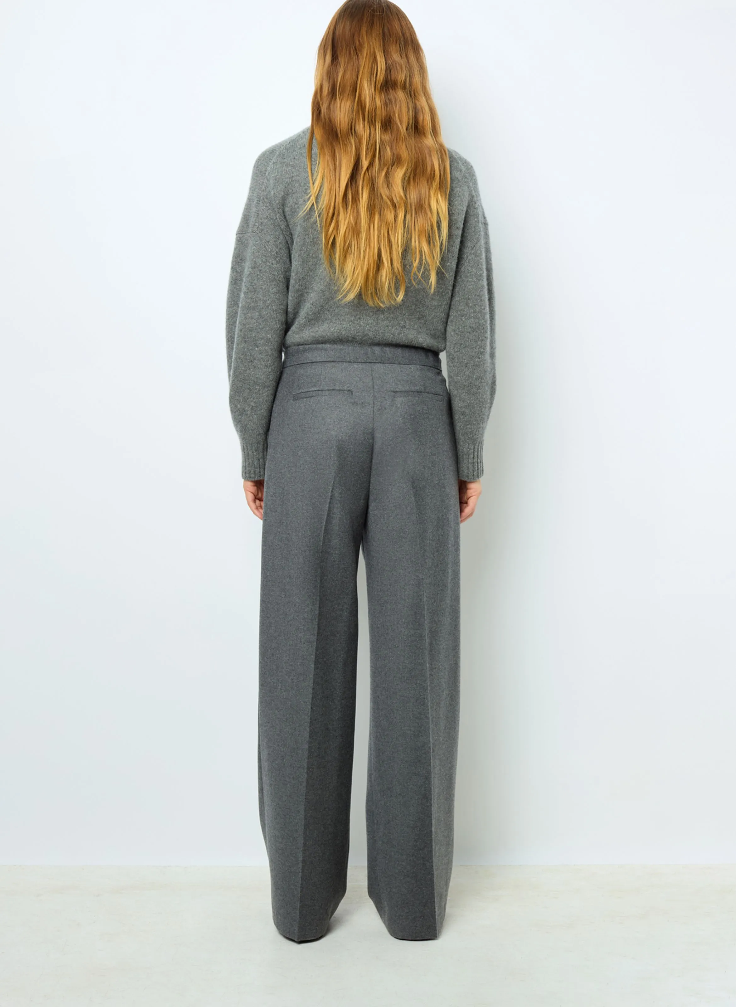  GERARD DAREL   NIA - Pantaloni svasati in misto lana | Grigio