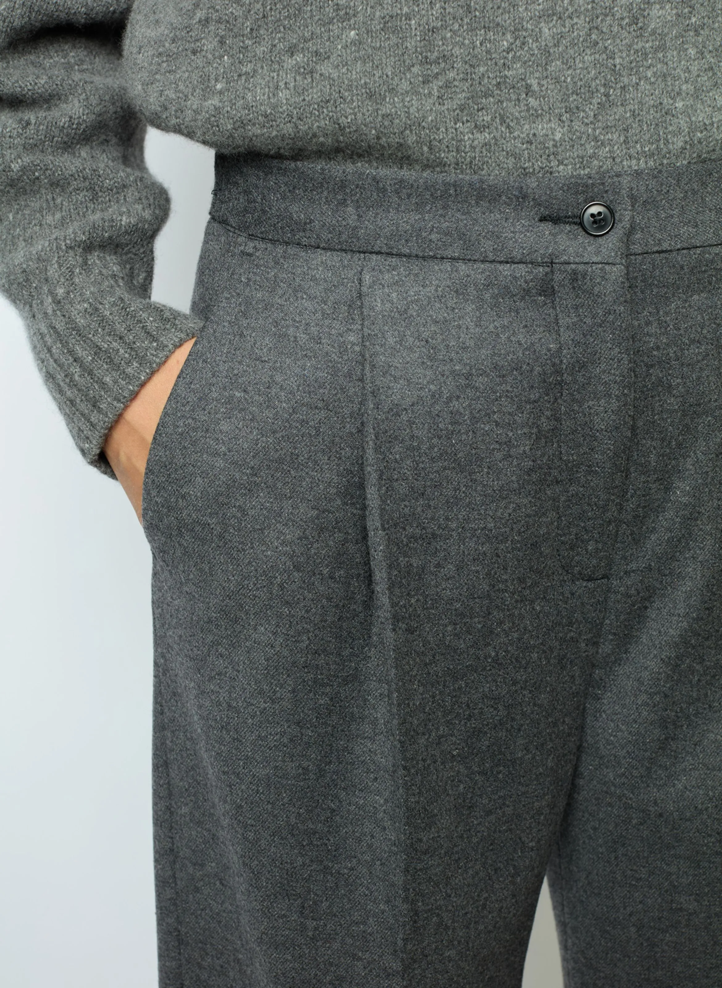  GERARD DAREL   NIA - Pantaloni svasati in misto lana | Grigio