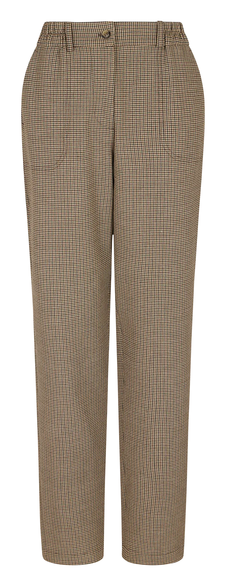  GERARD DAREL   NIAMIE - Pantaloni diritti a motivo pied de poule | Beige