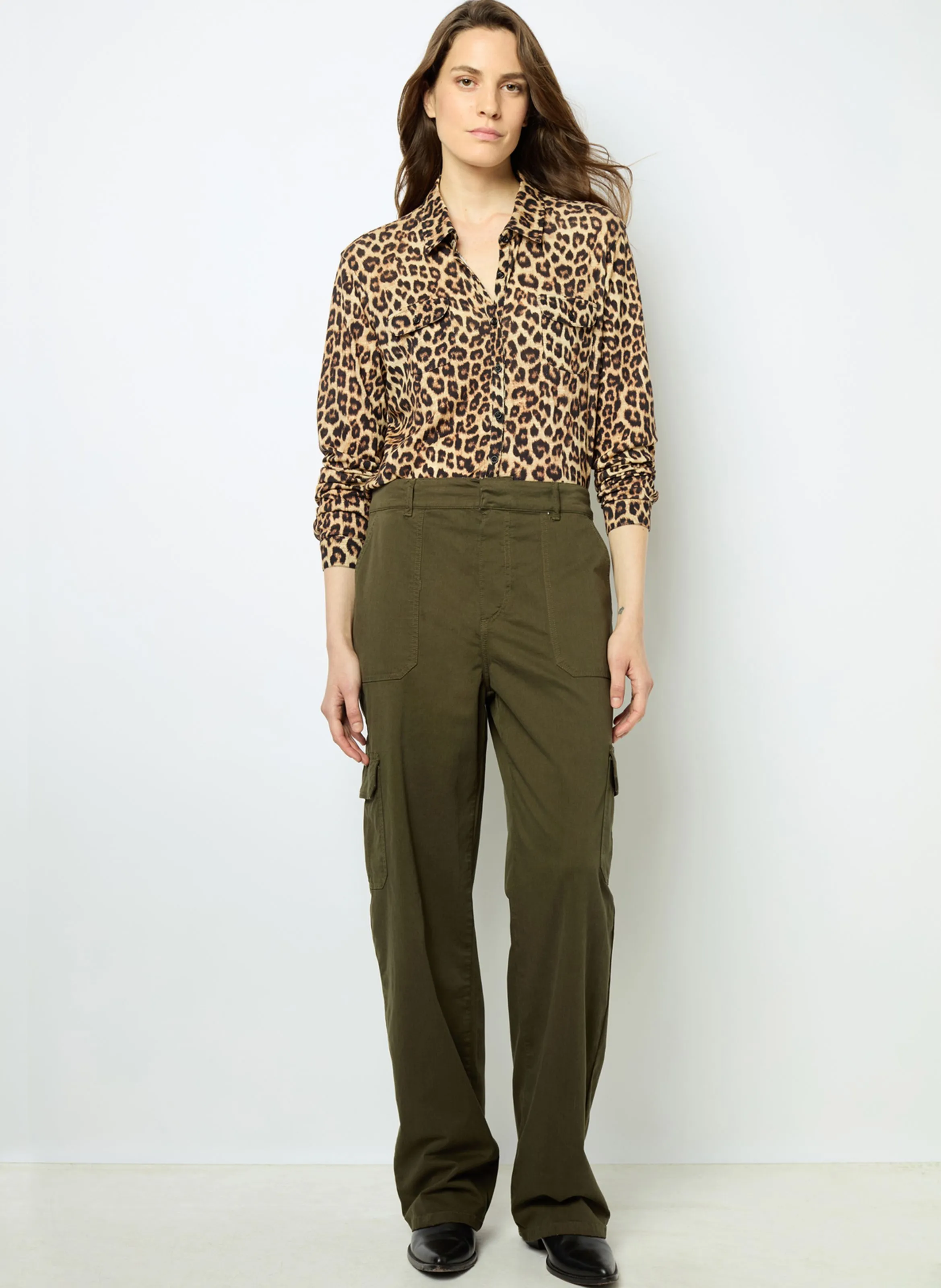  GERARD DAREL   NUMA - Pantaloni cargo in misto cotone | Kaki
