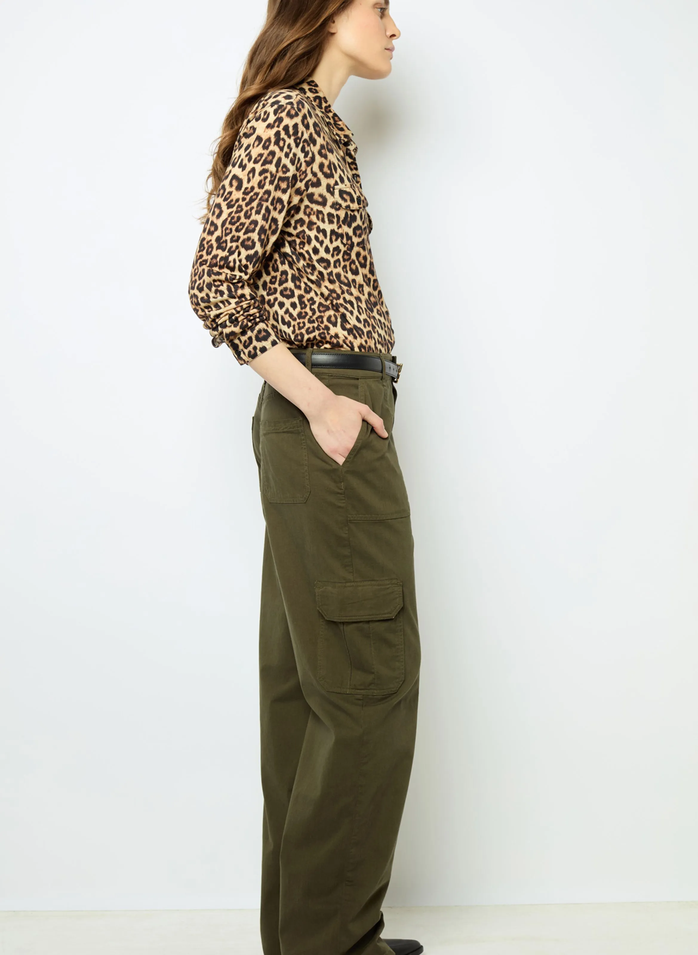  GERARD DAREL   NUMA - Pantaloni cargo in misto cotone | Kaki